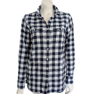 J. Crew Factory Plaid Button Up Shirt Size XS